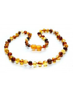 Baby Necklace - Lemon/Honey/Cognac Baroque