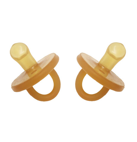 Natural Rubber Soothers Soother - Twin Pack Small Orthodontic (0-6 mths)