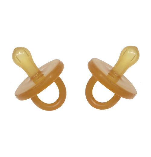 Natural Rubber Soothers Soother - Twin Pack Small Rounded (0-3 mths)