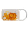 Natural Rubber Soothers Soother - Twin Pack Medium Rounded (3-6 mths)